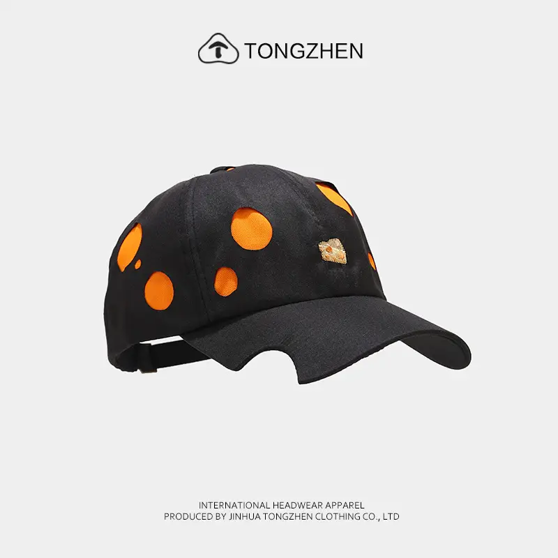 Women's Korean Style Cheese Cheese Cap with Brim Notched Sunshade - Image 2