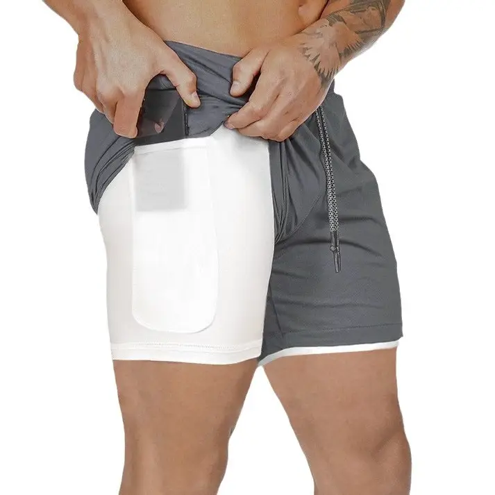 Men Crossbody Beach Pants Mesh Sports Fitness Large