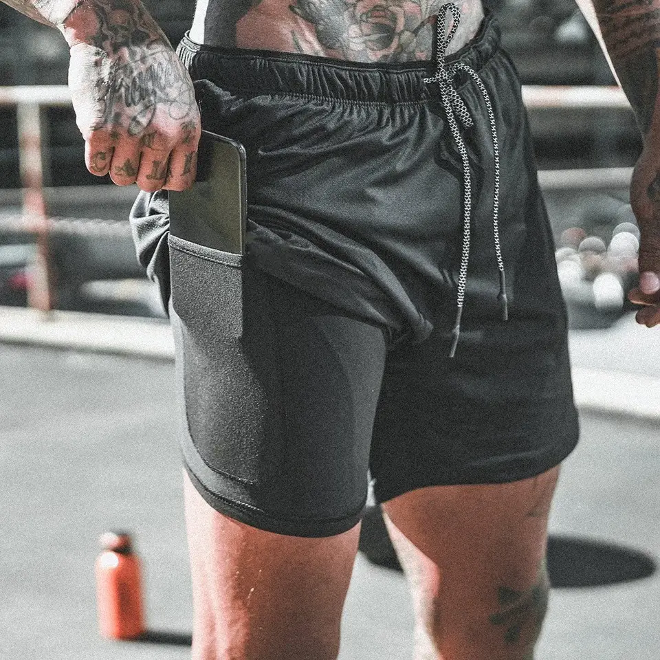 Men Crossbody Beach Pants Mesh Sports Fitness Large — feature 6