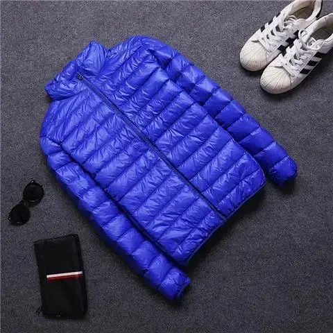 Men Hooded Puffer Jacket Black Winter Light Middle - Image 3