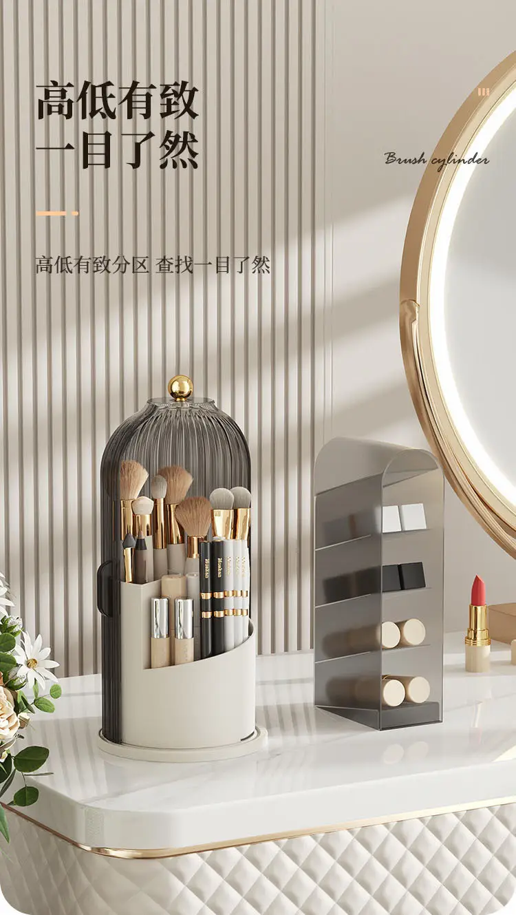 Transparent Makeup Storage Box with Lid — feature 10