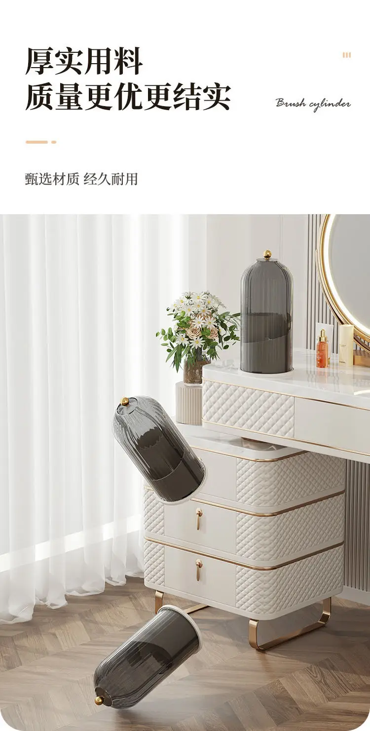 Transparent Makeup Storage Box with Lid — feature 11