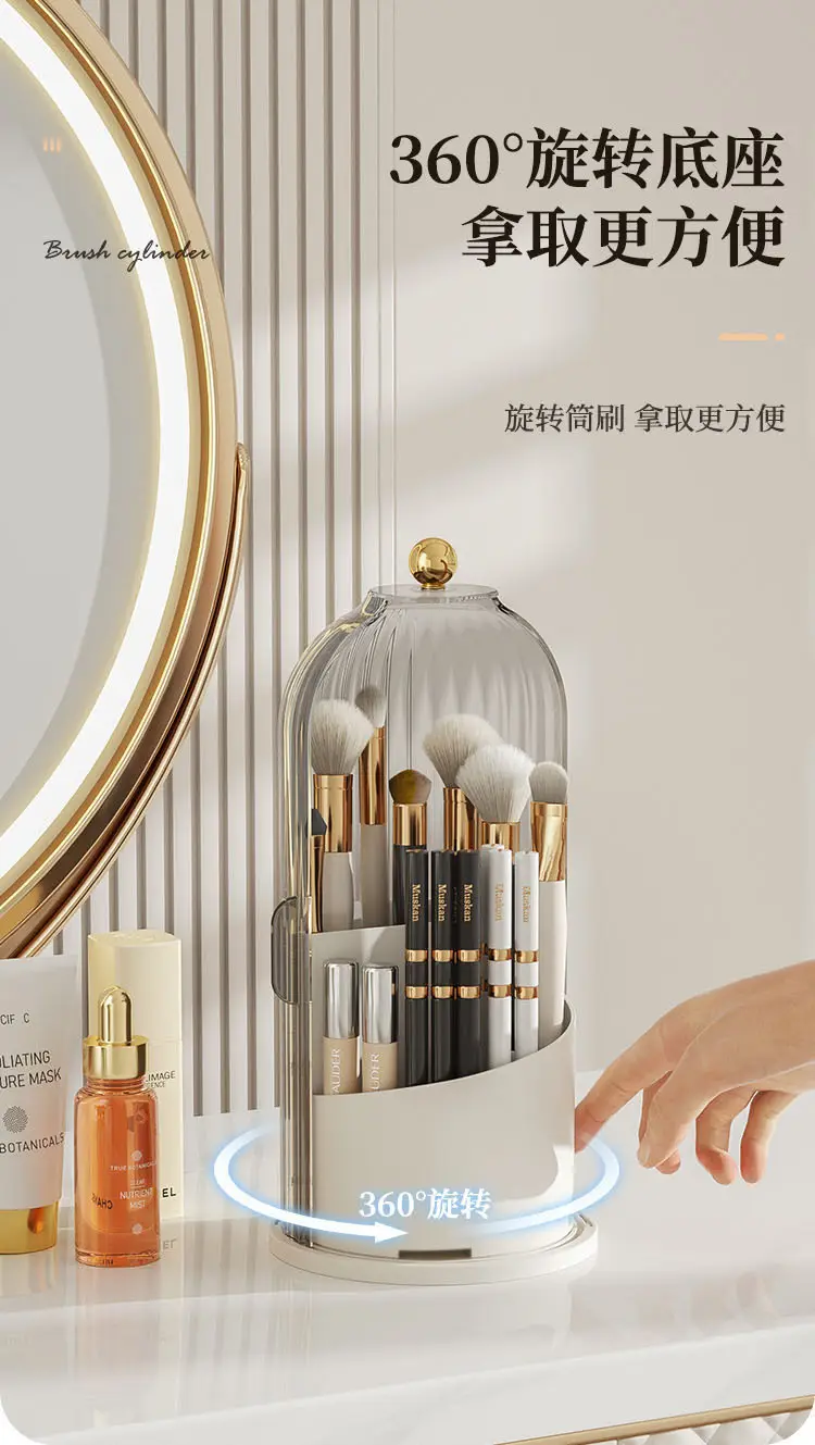 Transparent Makeup Storage Box with Lid — feature 5