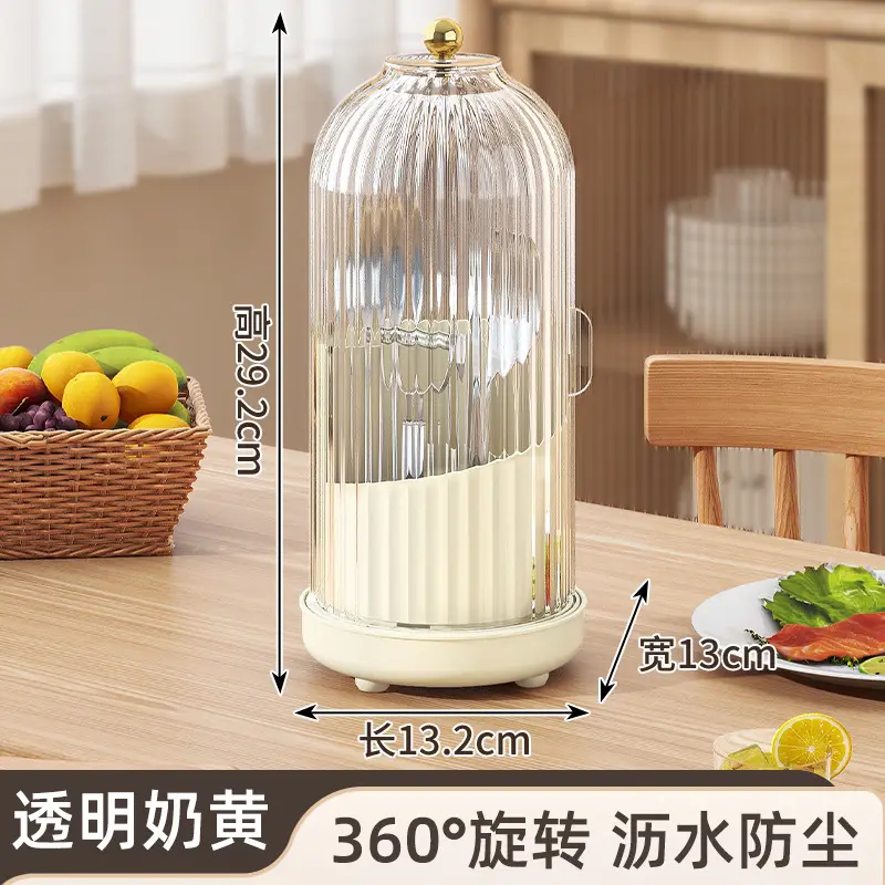 Transparent Makeup Storage Box with Lid - Image 10