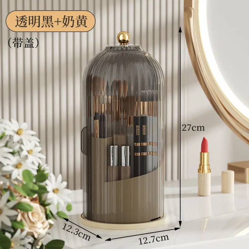 Transparent Makeup Storage Box with Lid - Image 2