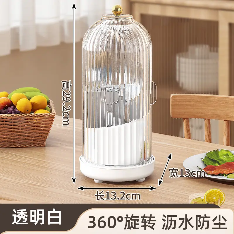Transparent Makeup Storage Box with Lid - Image 9