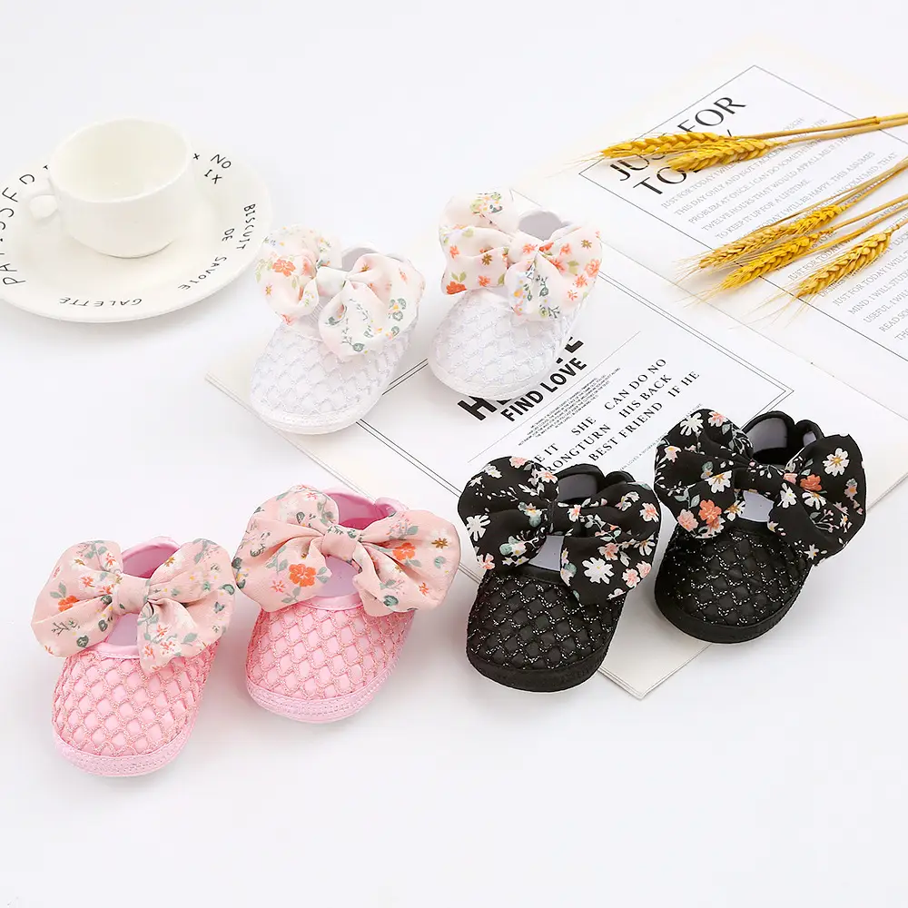 Cute Bow Baby Shoes INS Korean Baby Shoes Spring Summer Autumn 0-1 Year Old Soft Sole Baby Toddler Shoes Tide — feature 2
