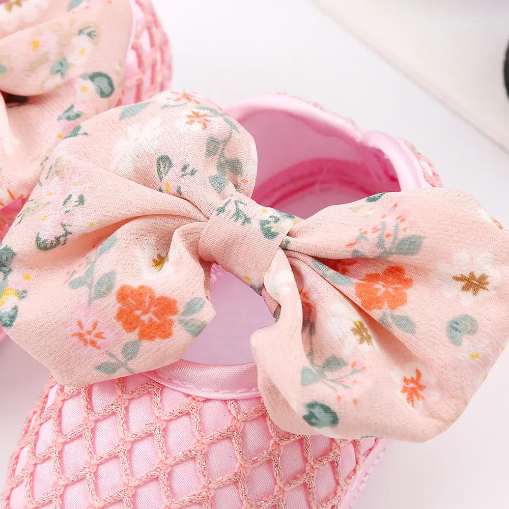 Cute Bow Baby Shoes INS Korean Baby Shoes Spring Summer Autumn 0-1 Year Old Soft Sole Baby Toddler Shoes Tide — feature 3