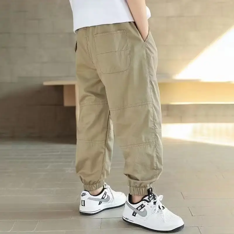 Boys Cotton Tencel Pants Summer New Large - Image 5