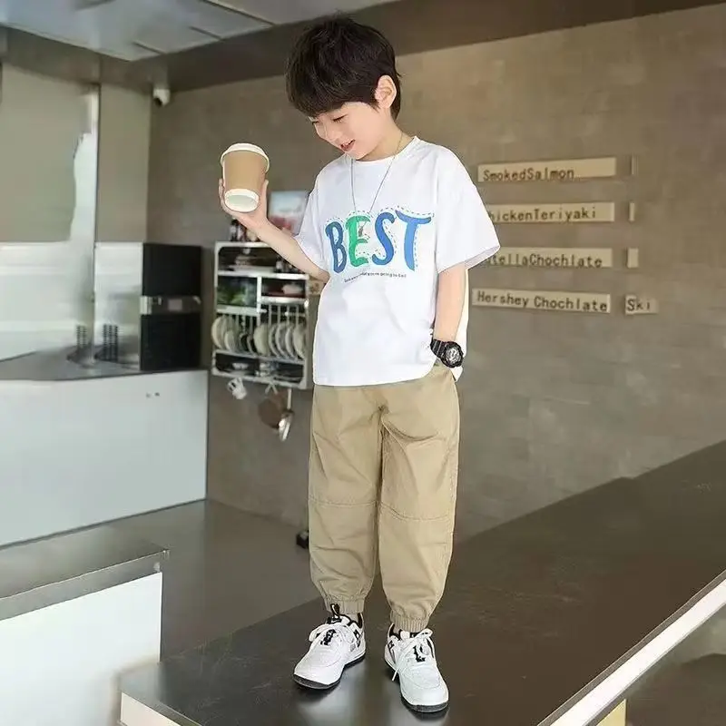 Boys Cotton Tencel Pants Summer New Large - Image 6