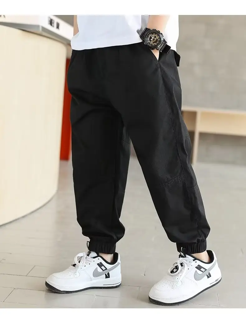 Boys Cotton Tencel Pants Summer New Large — feature 19