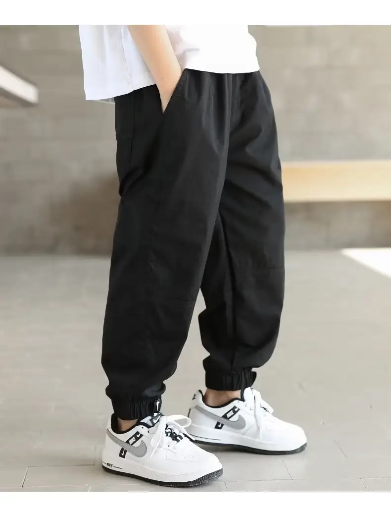 Boys Cotton Tencel Pants Summer New Large — feature 20