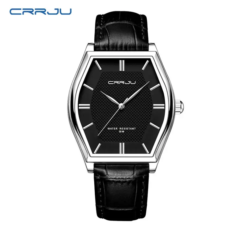 Men's Gold Watch with Brown Leather Belt