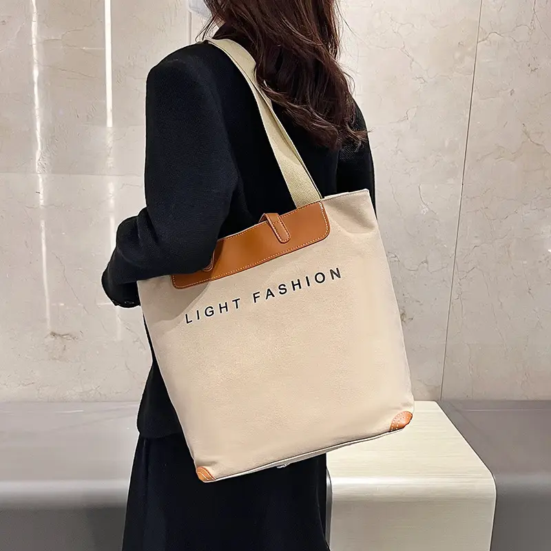 Canvas Messenger Bag Women Large Capacity Retro Korean Style - Image 8