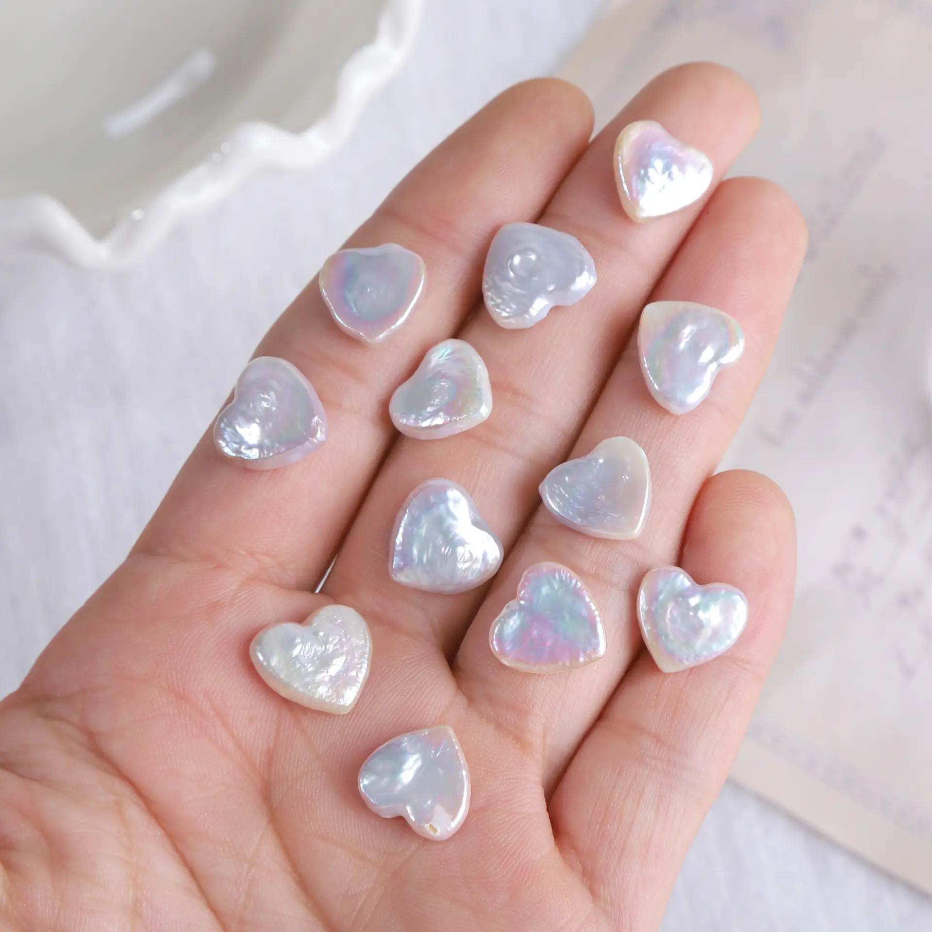 12mm Love Baroque Pearl Beads Strong Light - Image 6