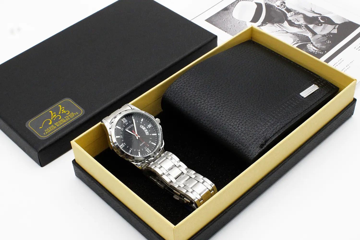 Men's Quartz Watch Set with Stainless Steel Band — feature 10