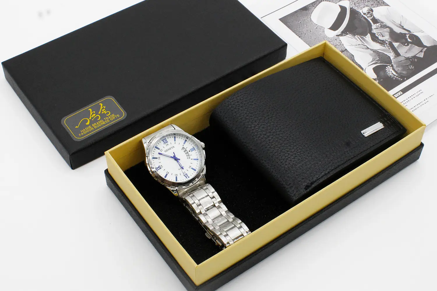 Men's Quartz Watch Set with Stainless Steel Band — feature 11