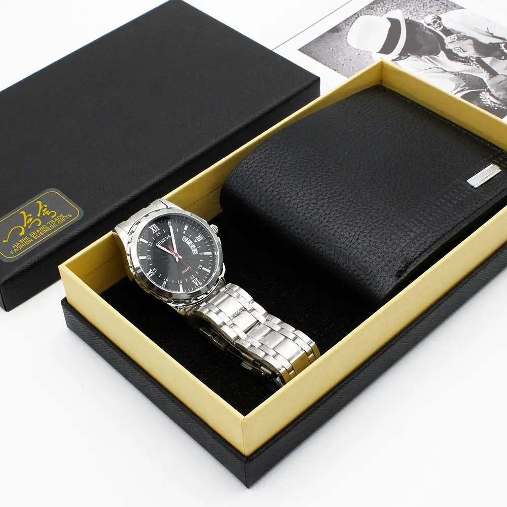Men's Quartz Watch Set with Stainless Steel Band — feature 5