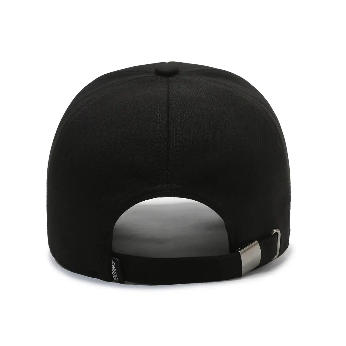 Men's Black Embroidered Baseball Cap with Duck Tongue Design - Image 8