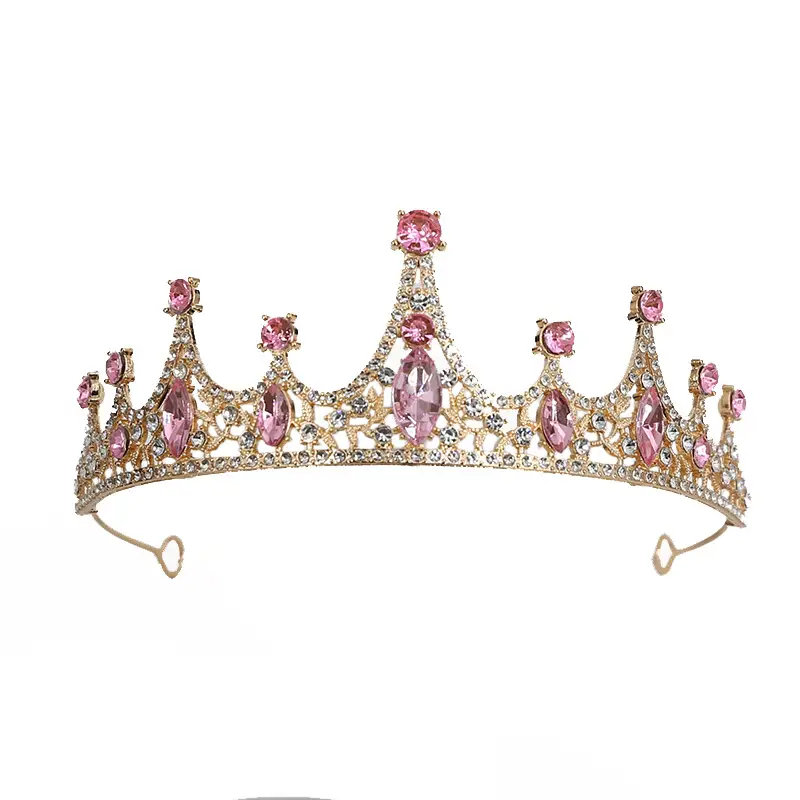 Korean Rhinestone Bridal Crown Dress Accessory - Image 5