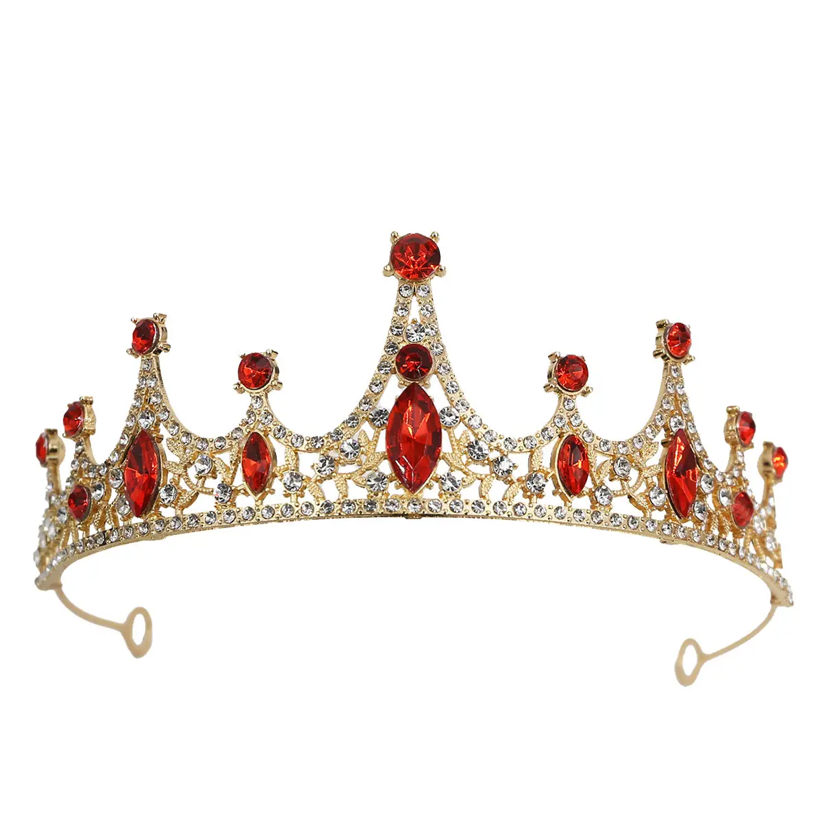 Korean Rhinestone Bridal Crown Dress Accessory - Image 12