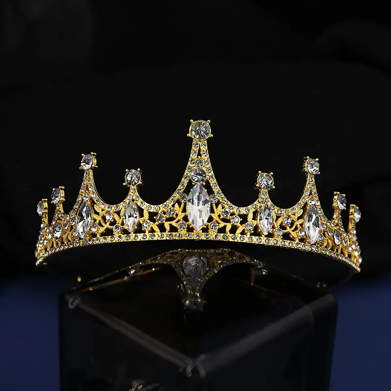 Korean Rhinestone Bridal Crown Dress Accessory — feature 4