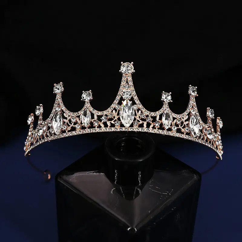Korean Rhinestone Bridal Crown Dress Accessory — feature 8