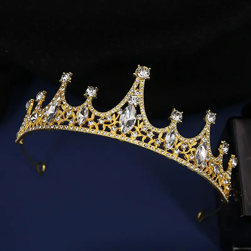 Korean Rhinestone Bridal Crown Dress Accessory - Image 2
