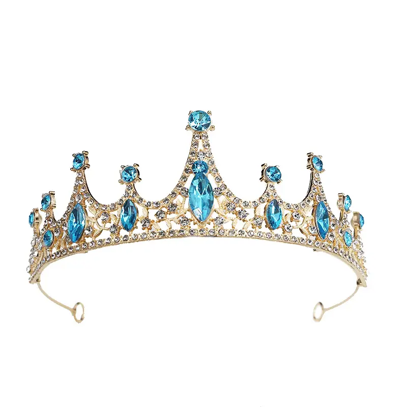 Korean Rhinestone Bridal Crown Dress Accessory - Image 7