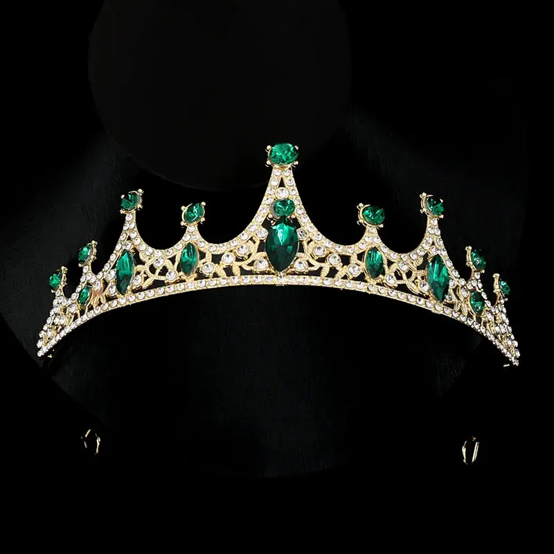 Korean Rhinestone Bridal Crown Dress Accessory - Image 9