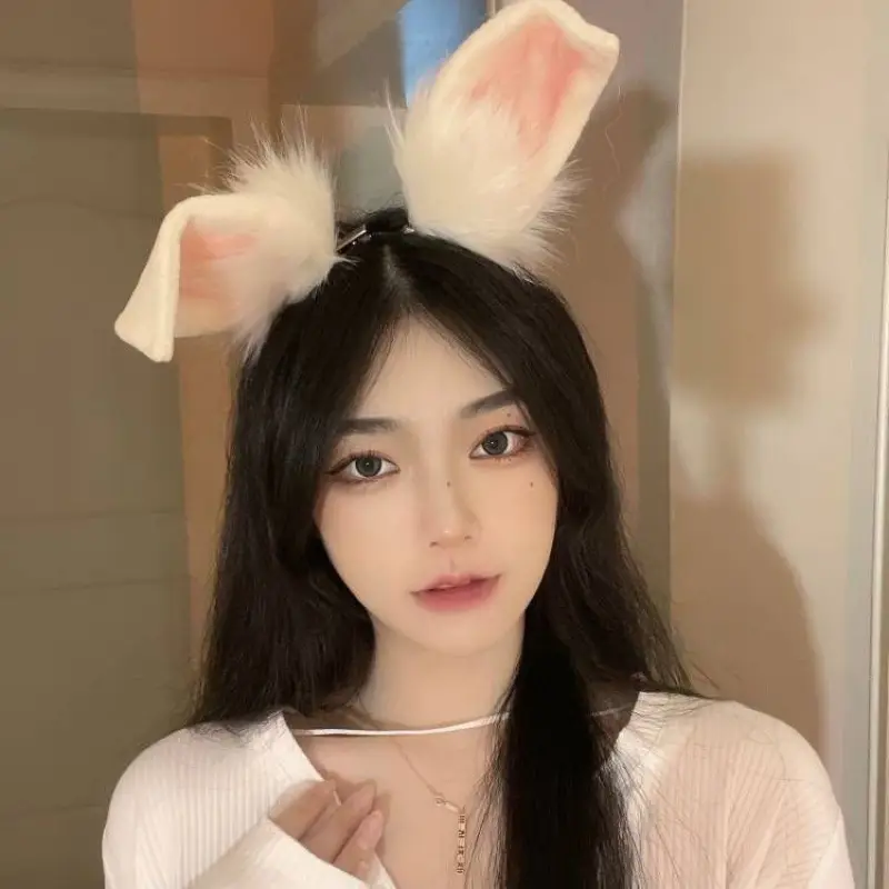 Cute Rabbit Ear Hairband with Plush Beasts - Image 6