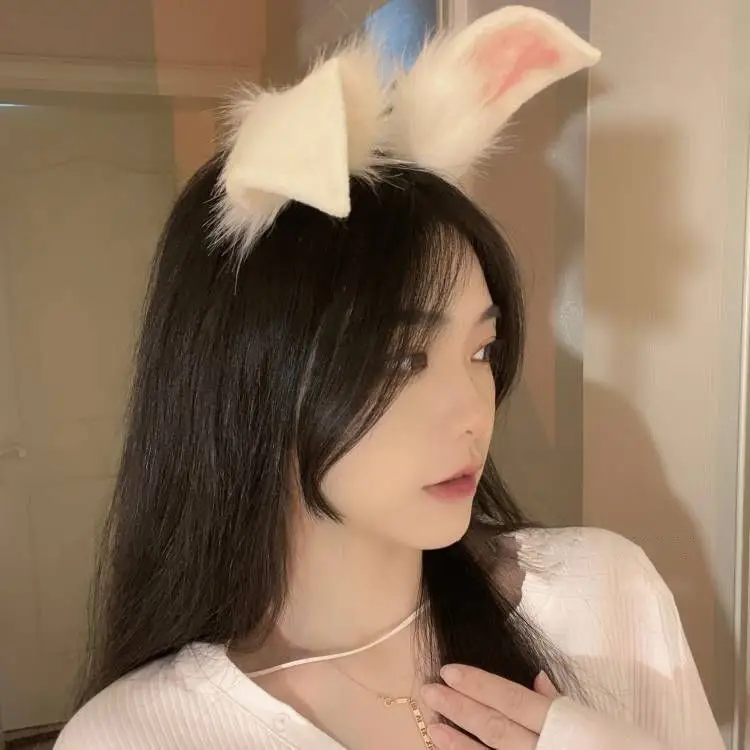 Cute Rabbit Ear Hairband with Plush Beasts — feature 8