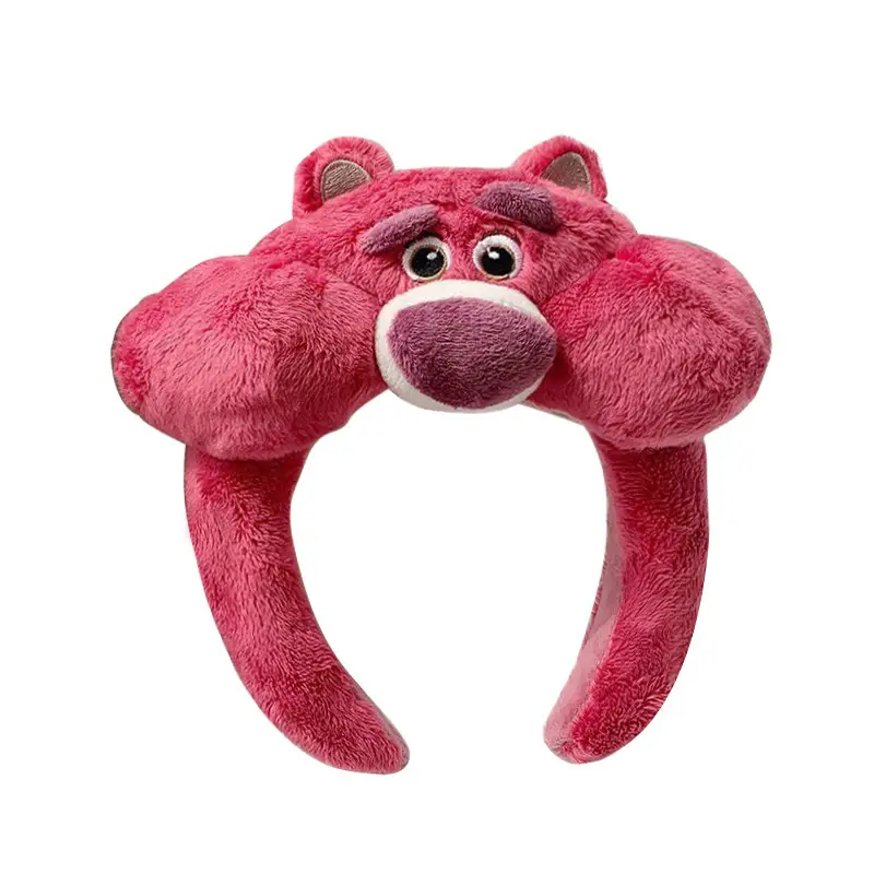 Cute White Strawberry Bear Hair Hoop for Women - Image 8