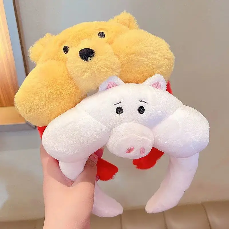 Cute White Strawberry Bear Hair Hoop for Women — feature 5