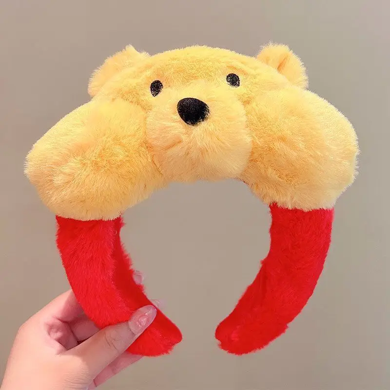 Cute White Strawberry Bear Hair Hoop for Women - Image 5