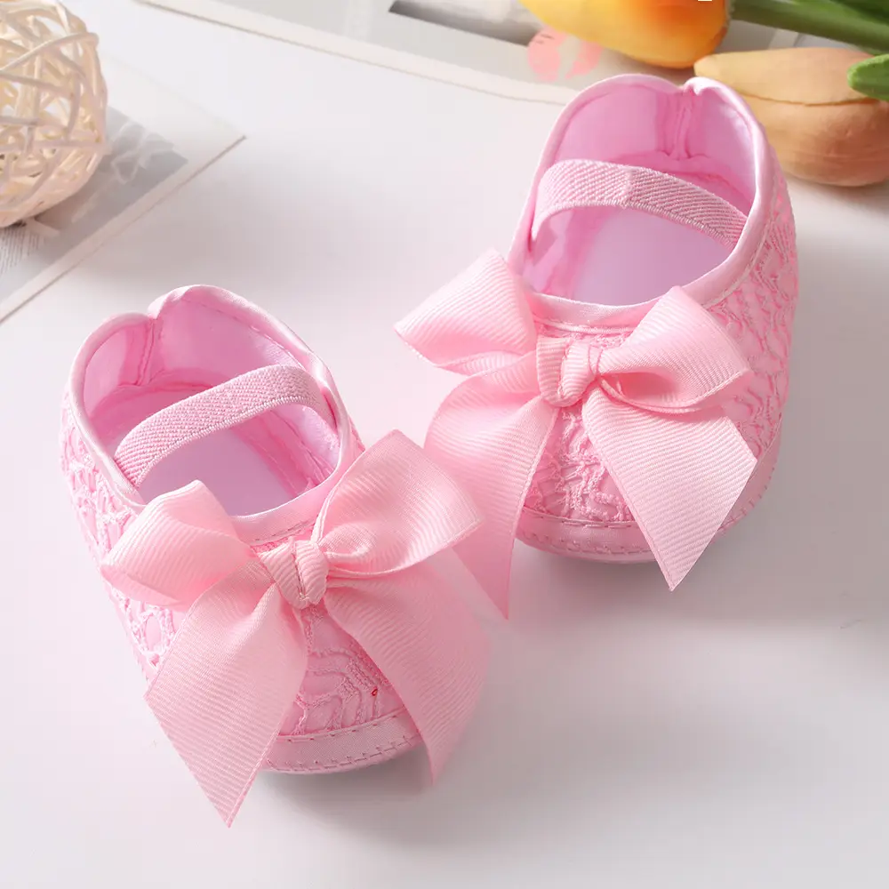 Black Bowknot Baby Shoes 0-1 Year Old — feature 6