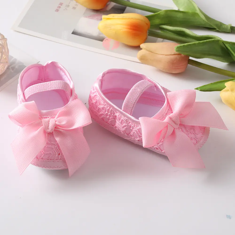 Black Bowknot Baby Shoes 0-1 Year Old — feature 7