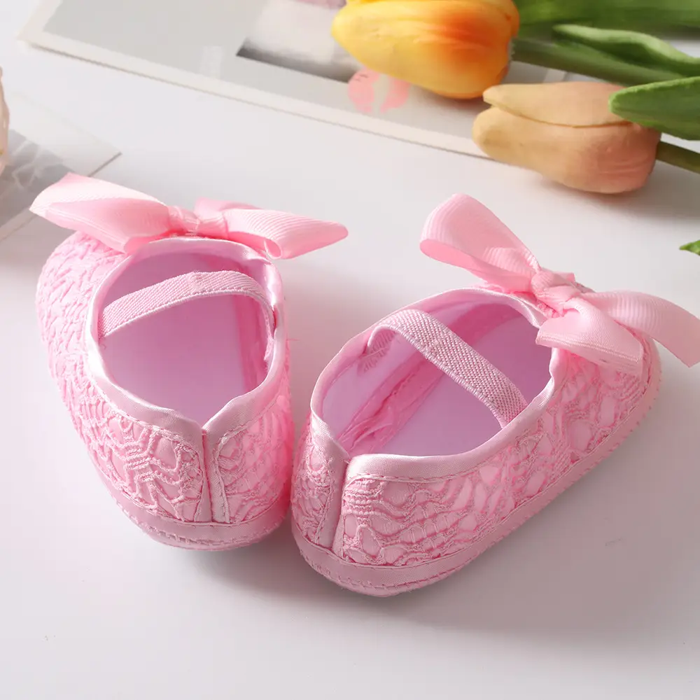 Black Bowknot Baby Shoes 0-1 Year Old — feature 8