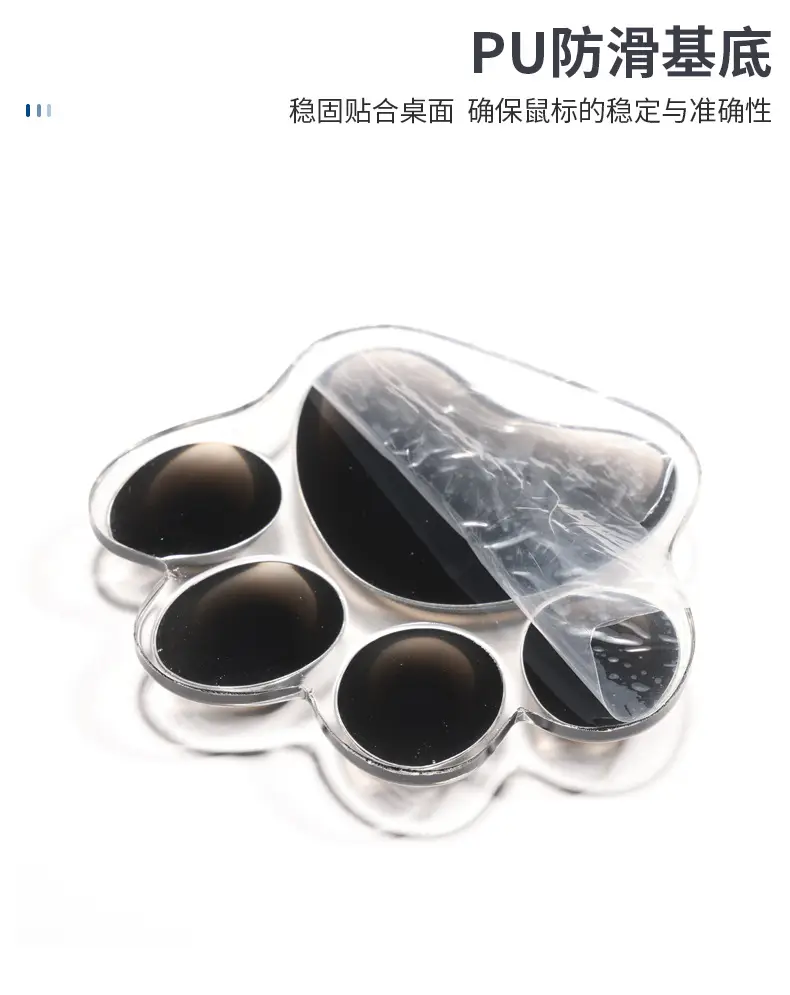 Cat Paw Crystal Wrist Rest Mouse Pad Silicone Cooling Hand Pillow — feature 4