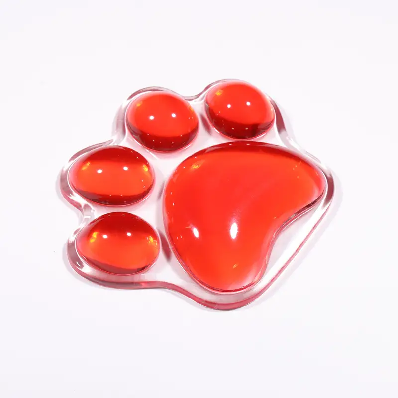 Cat Paw Crystal Wrist Rest Mouse Pad Silicone Cooling Hand Pillow - Image 2