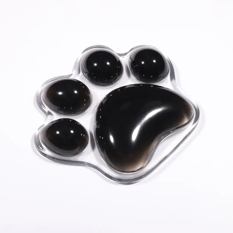 Cat Paw Crystal Wrist Rest Mouse Pad Silicone Cooling Hand Pillow - Image 3