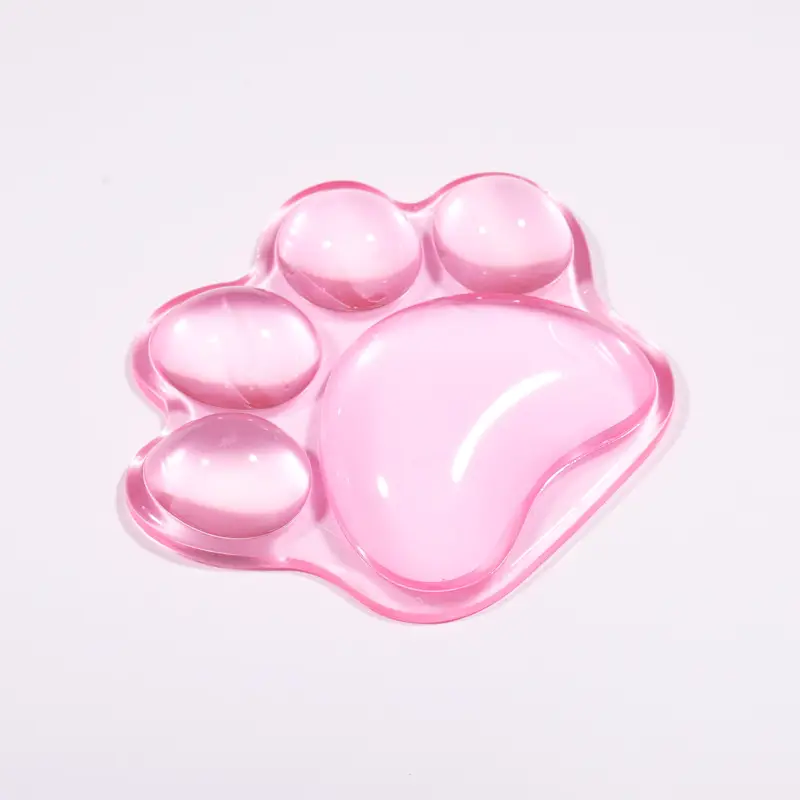 Cat Paw Crystal Wrist Rest Mouse Pad Silicone Cooling Hand Pillow - Image 4