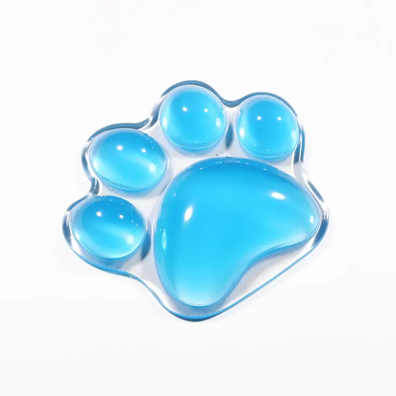 Cat Paw Crystal Wrist Rest Mouse Pad Silicone Cooling Hand Pillow - Image 5
