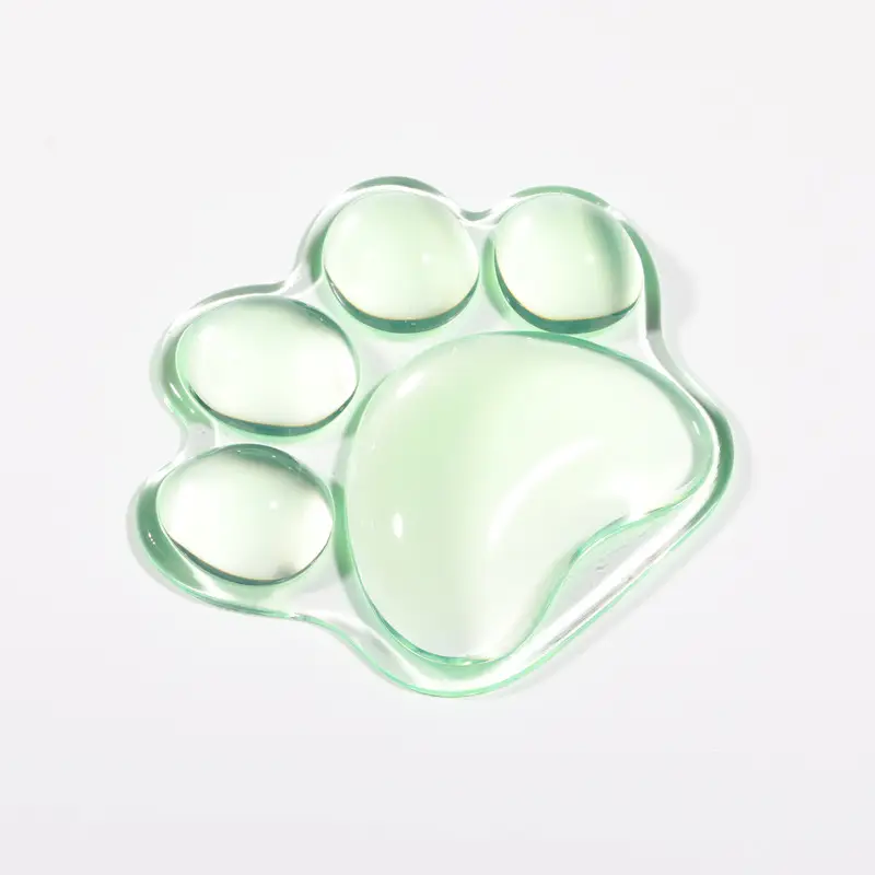 Cat Paw Crystal Wrist Rest Mouse Pad Silicone Cooling Hand Pillow - Image 6