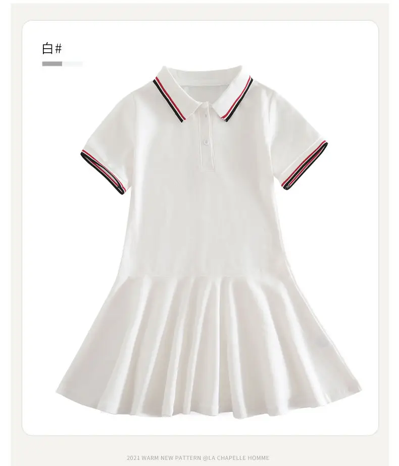 Pink Pure Cotton Girls' Dress Medium Large — feature 14