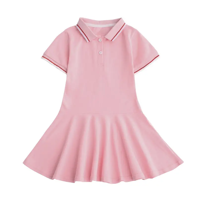 Pink Pure Cotton Girls' Dress Medium Large - Image 2
