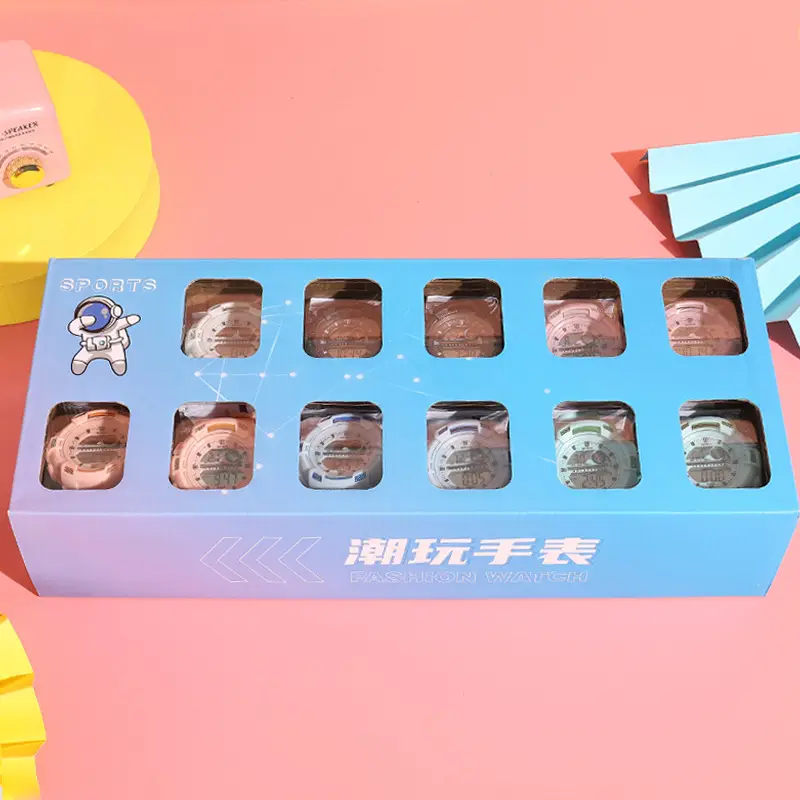 609 Digital Watch for Boys Girls Unicorn Transparent Box - Image 2