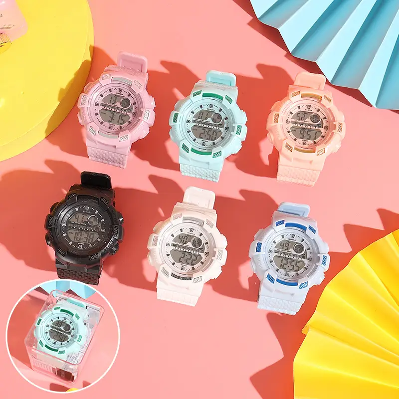609 Digital Watch for Boys Girls Unicorn Transparent Box — feature 1