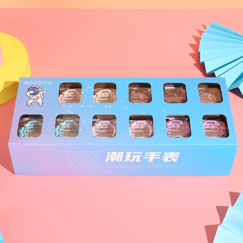 609 Digital Watch for Boys Girls Unicorn Transparent Box — feature 2