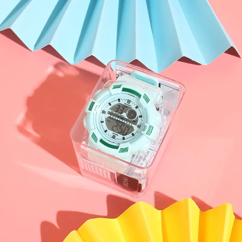 609 Digital Watch for Boys Girls Unicorn Transparent Box — feature 3